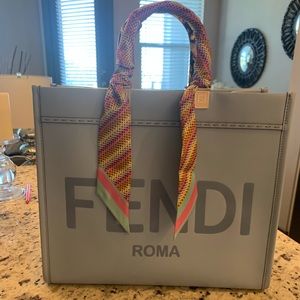 Fendi medium shopper with matching wrappy
